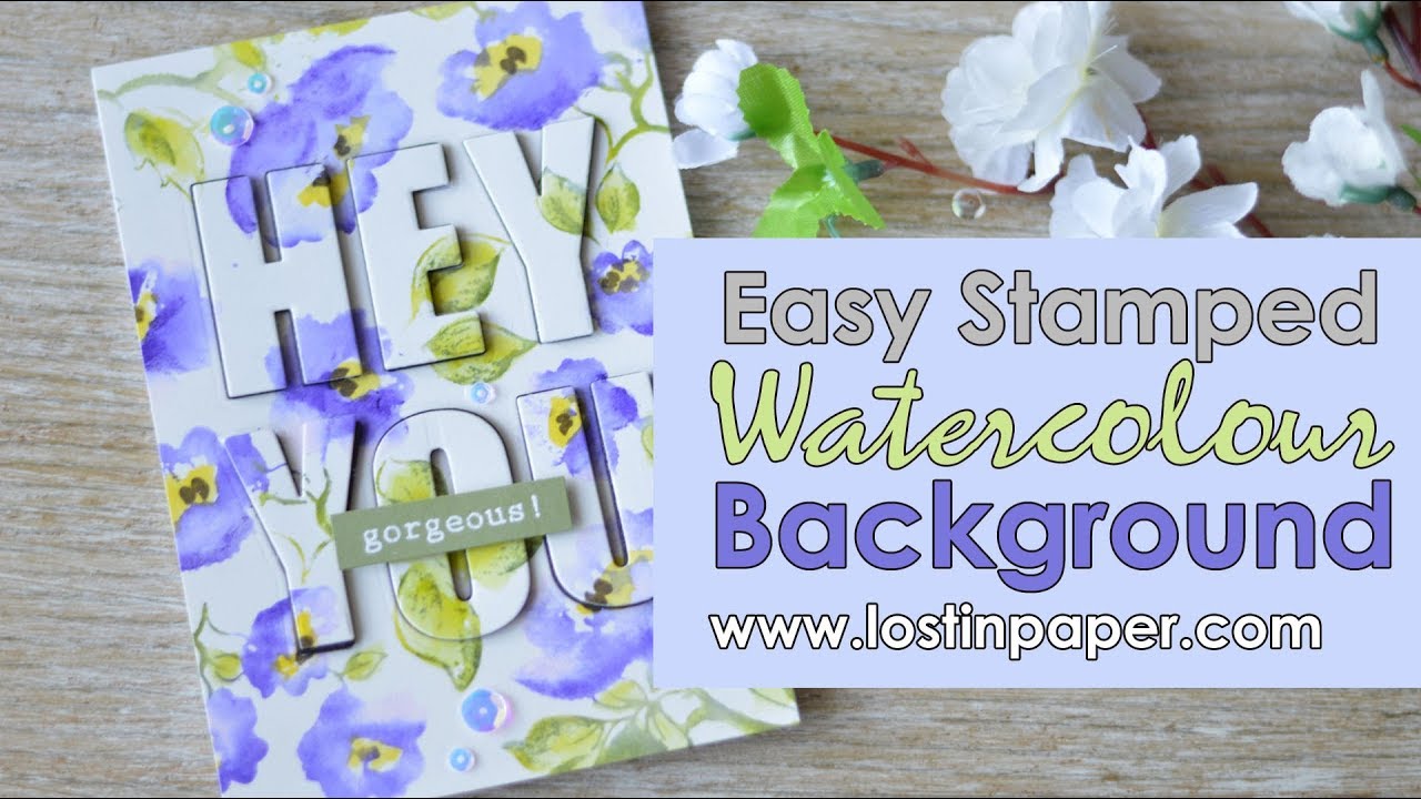 Easy Watercoloured Stamping using the MISTI - Altenew!