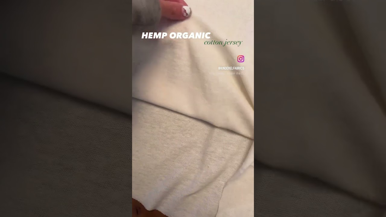 Hemp organic cotton jersey without spandex #hempfabric #hemp #ecofashion #sewing #sustainablefashion