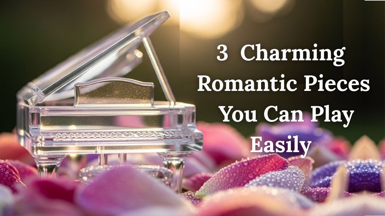 3 Charming Romantic Pieces (Intermediate piano) - Saint-Saëns, Schubert, Chopin