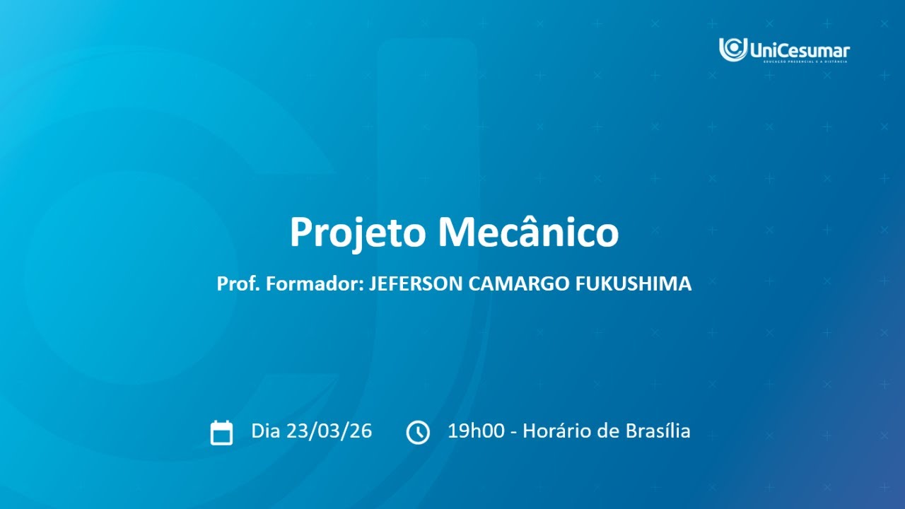 AULA AO VIVO 4 - PROJETO MECÂNICO