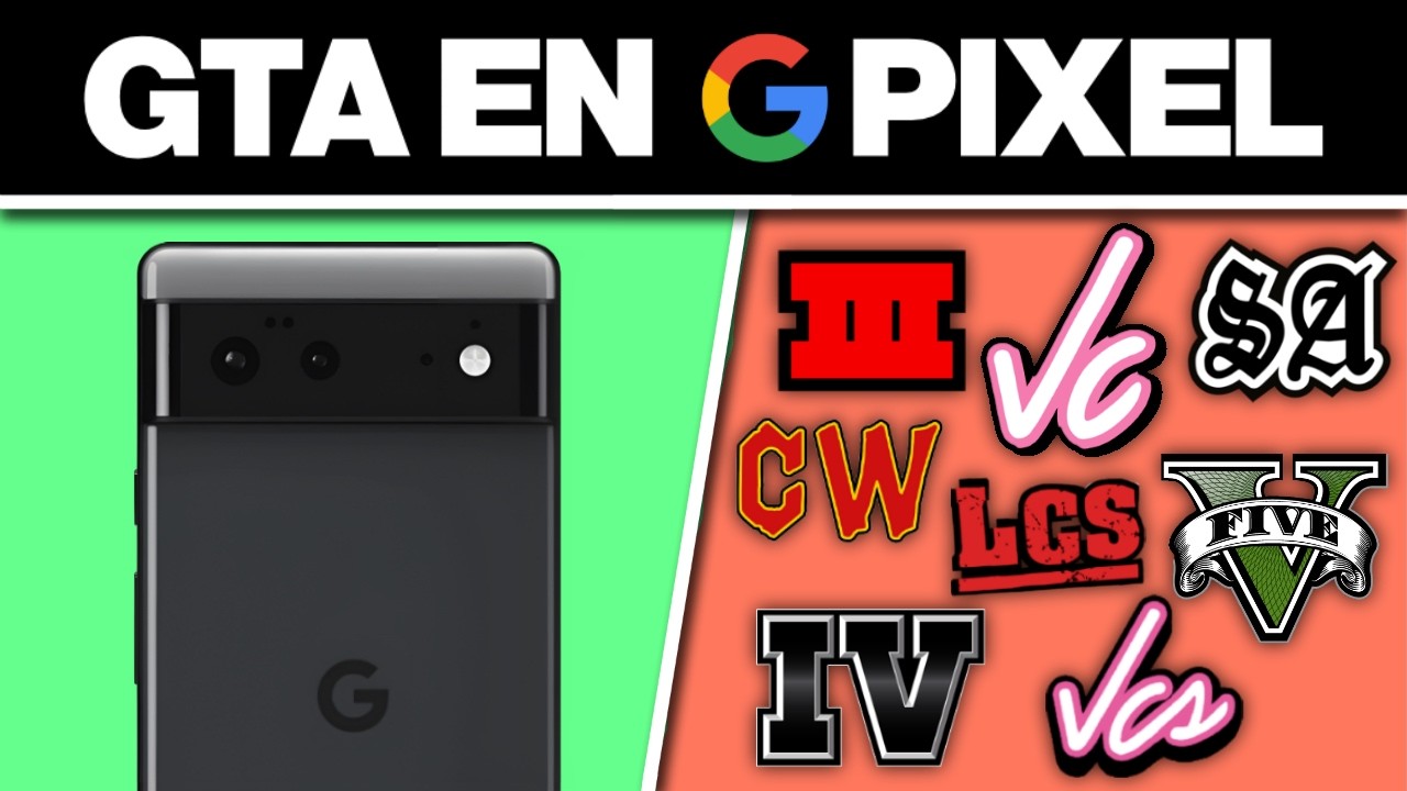 Usé un CELULAR GOOGLE PIXEL para jugar TODOS los GTA