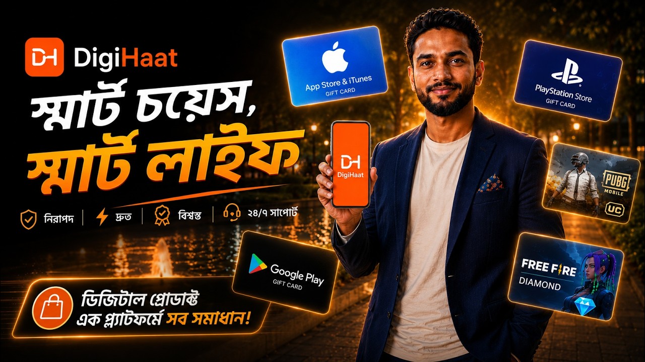 Apple Gift Card Bangladesh 🇧🇩 | Visa Card, USDT, Canva Pro & DigiHaat BD