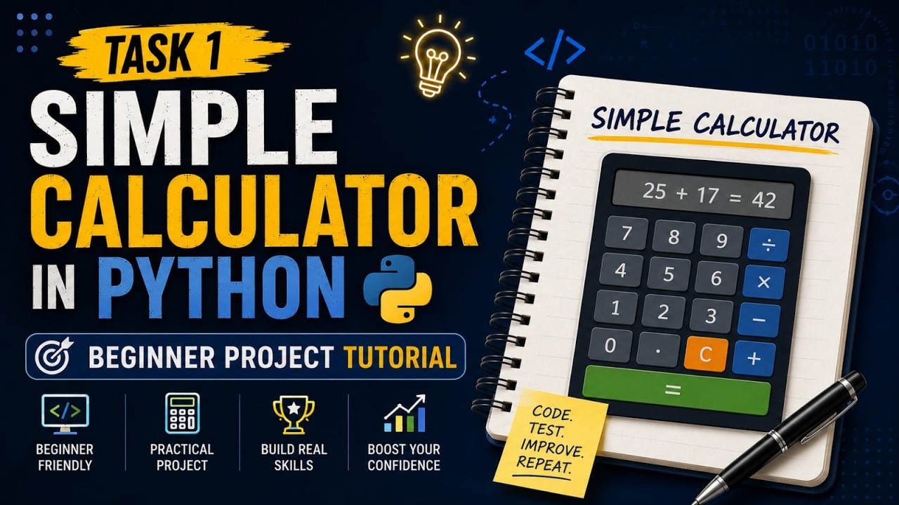 Simple Calculator in Python 🔥 | Beginner Project Tutorial | Skillify