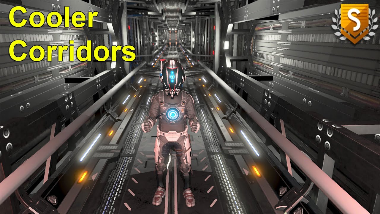 How to build industrial style corridors on your freighter in No Man's Sky