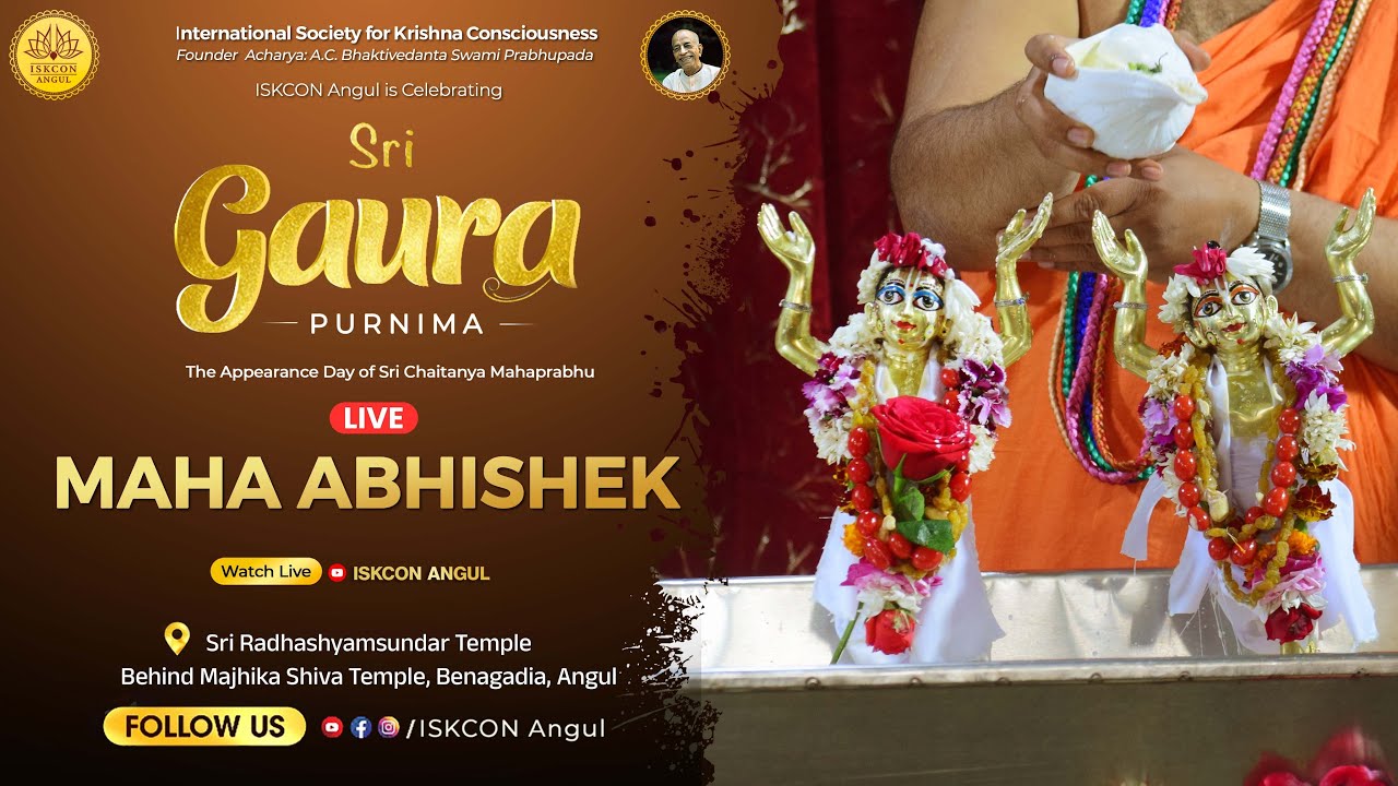 🔴 LIVE | Maha Abhishek Ceremony | ISKCON Angul | 3 March 2026