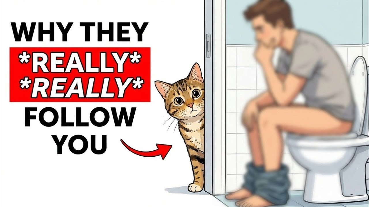 If Your Cat Follows You to the Bathroom, This Is Why