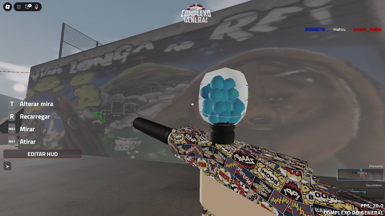 Gameplay de Arminha de Gel (Complexo do General) | Roblox