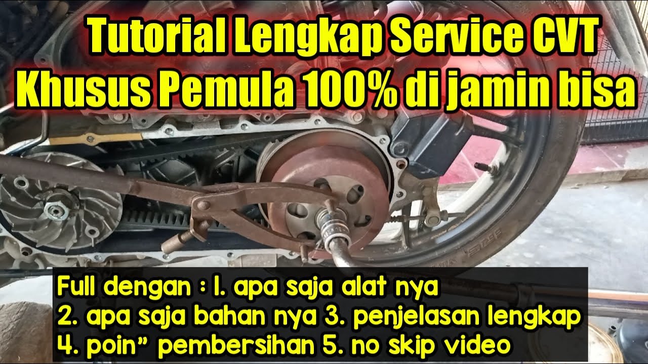 Full Tutorial service CVT untuk pemula #beat #vario #scoopy
