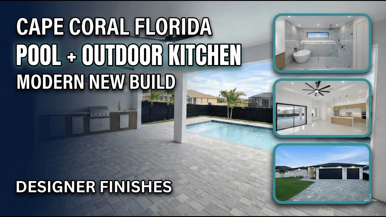 LUXURY Pool New Construction For ONLY $575K! | Outdoor Kitchen & 3 Car Garage