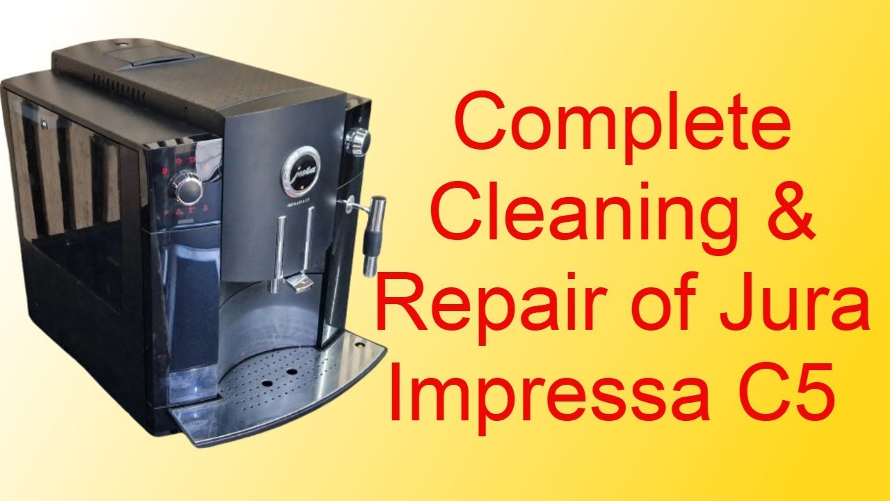 Complete Cleaning & Repair of Jura Impressa C5 Brew Unit Service Basic Adjustment & Full Maintenance