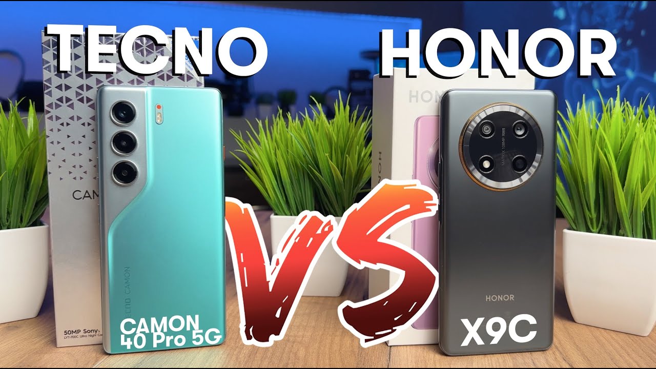 Сравнение TECNO CAMON 40 Pro 5G vs HONOR X9c – Какой смартфон выбрать в 2025?