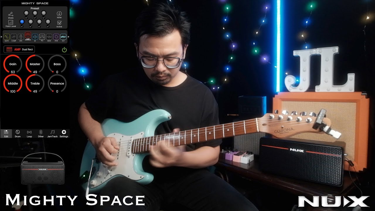 NUX Mighty Space test by Jimmy Lin (No Talking)