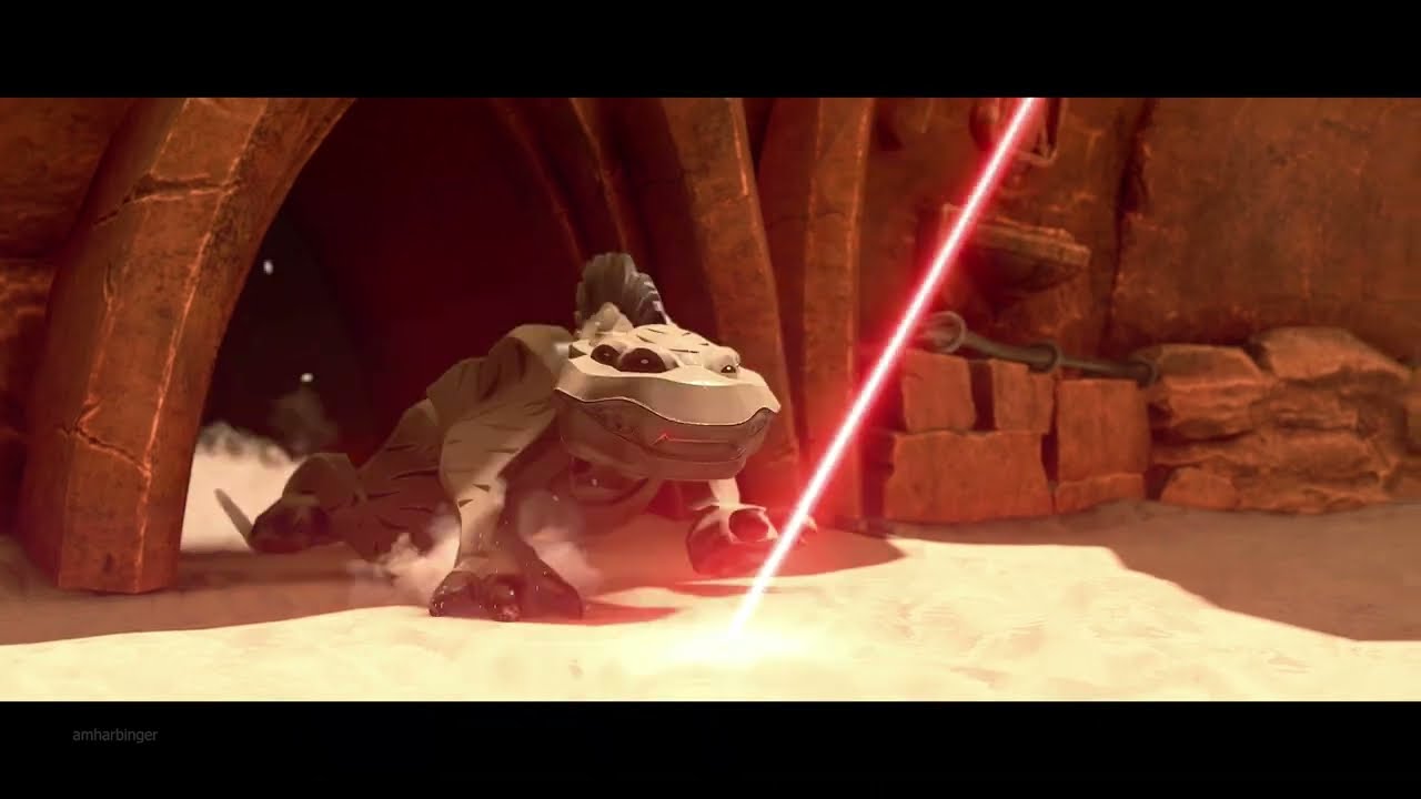 LEGO Star Wars: The Skywalker Saga Acklay Reek Nexu Boss Fight