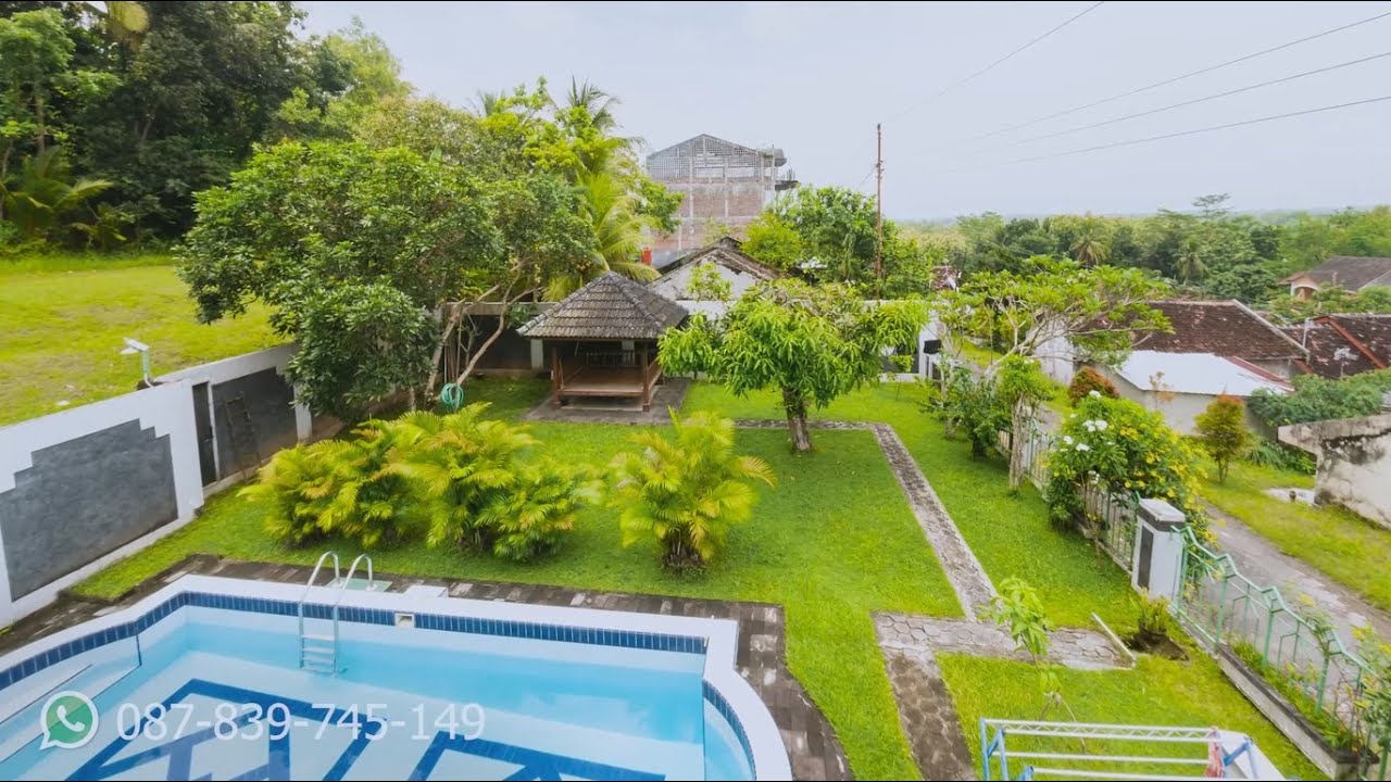 Dijual Private Villa With Pool Diatas Bukit, View Kota Jogja Seharga 2,1M Jarak 9KM Dari Malioboro