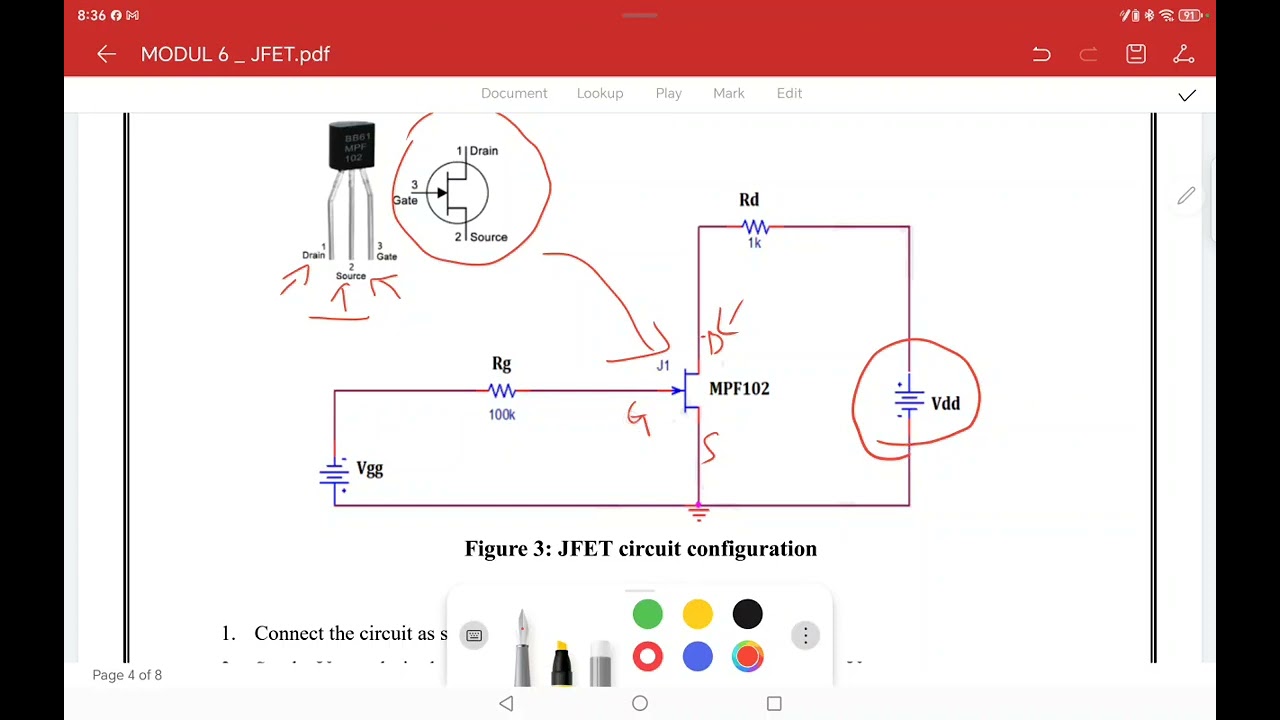 Modul 6 JFET Characteristic Explain Prochedure