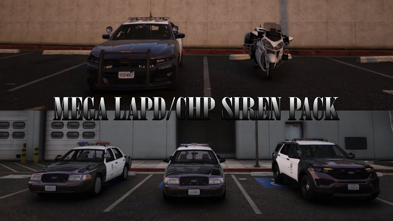 GTA 5 | LAPD/ LASD/ CHP MEGA SIREN PACK! | FEDERAL SIGNAL & WHELEN | BEST SIRENS YOU'LL EVER HEAR!