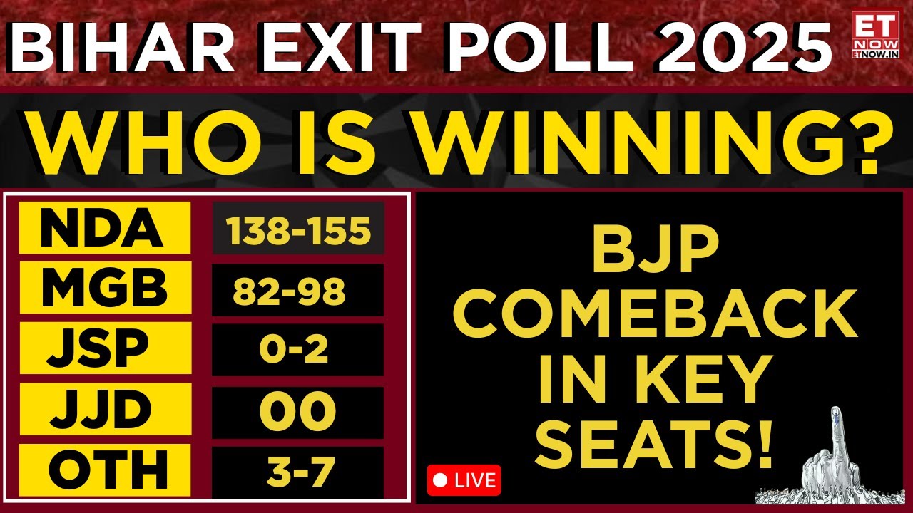 Bihar Election 2025: NDA Strengthens In Key Regions | Exit Poll Insights By JVC | ET Now