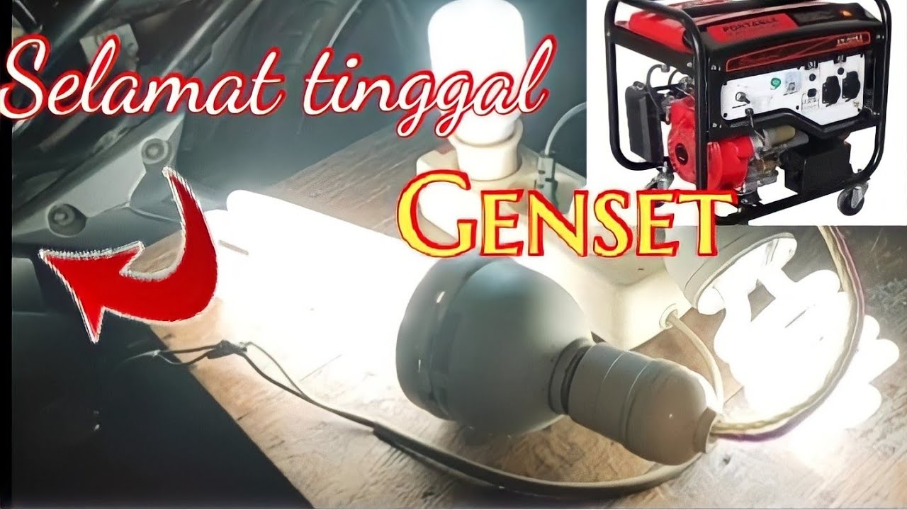 MATI LAMPU GAK USAH PAKAI GENSET, Pakai SEPEDA MOTOR saja!!
