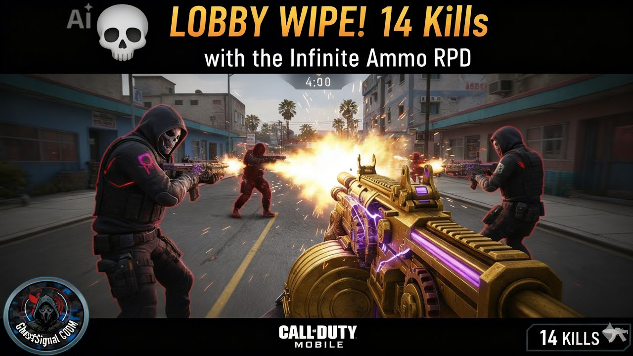 💀 LOBBY WIPE! 14 Kills with the Infinite Ammo RPD
