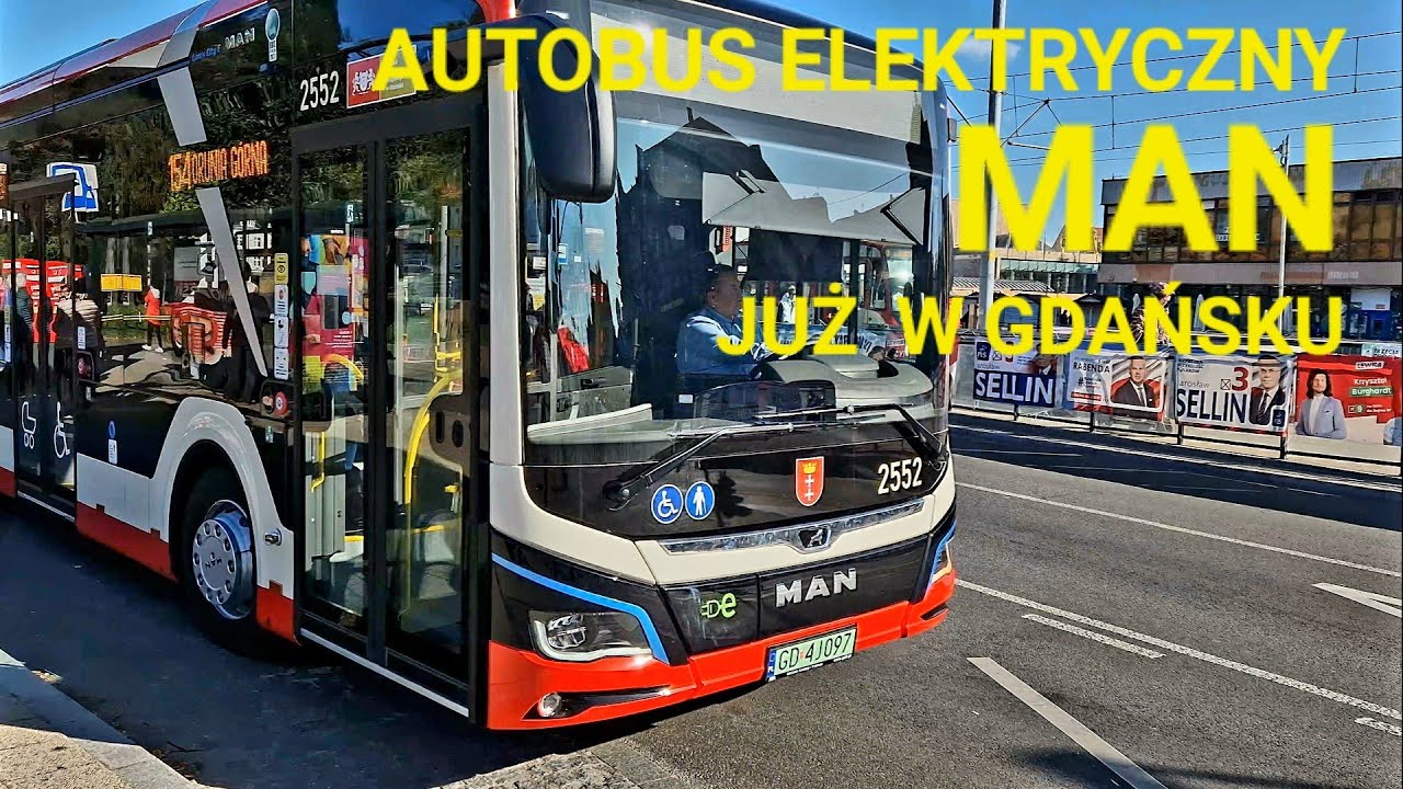 NOWE AUTOBUSY ELEKTRYCZNE MAN JUŻ  W GDAŃSKU 08.10.2023