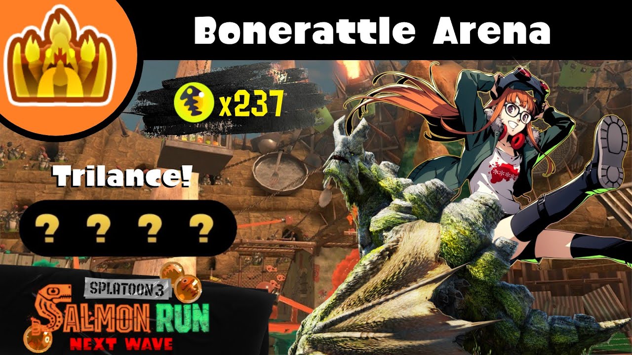 Trilance 237 Eggs on GOLDEN Bonerattle Arena [Splatoon 3 Salmon Run Overfishing]