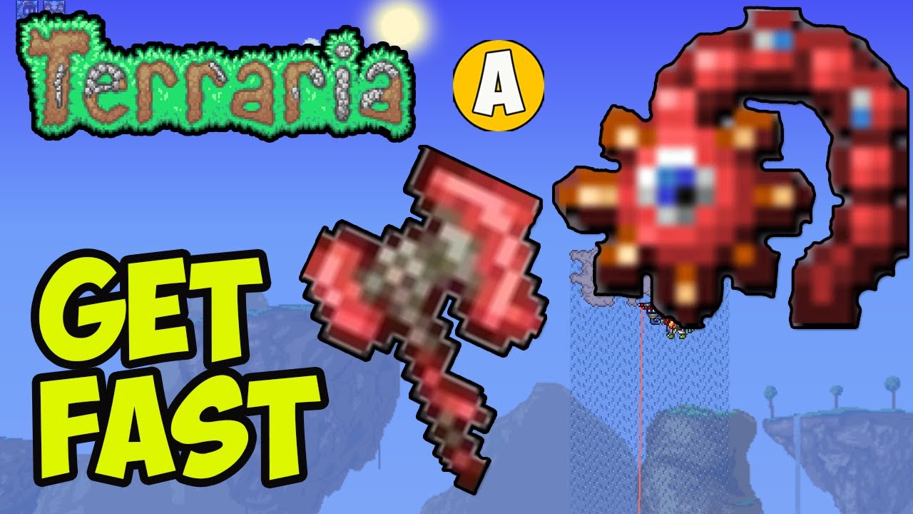 Terraria how to get Drippler Crippler (EASY) | Terraria how to get Haemorrhaxe (EASY)