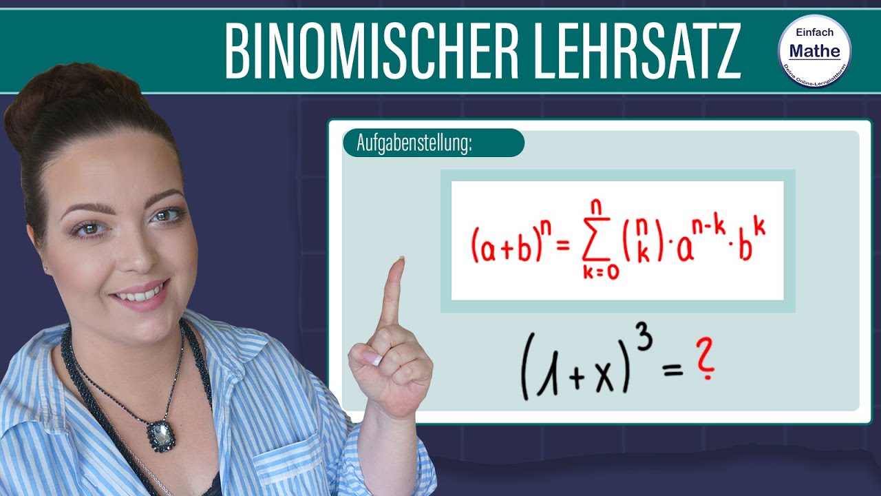 Binomischer Lehrsatz | Binomische Formel mit hoch 3 auflösen by einfach mathe!