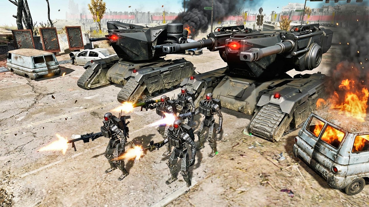 Terminators vs Resistance Army – Best Terminator RTS Strategy Game Battle