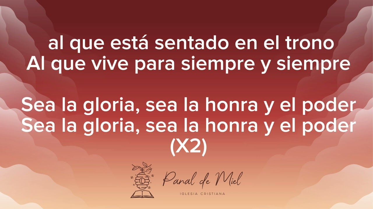 Al que está sentado en el trono, karaoke mujer, medio tono arriba