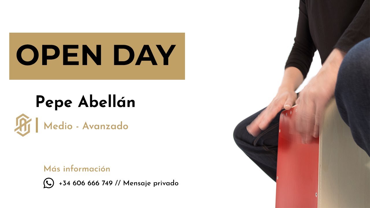 Openday Clases de Cajón - Nivel Medio/Avanzado - Método Abellán