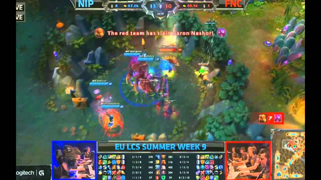 Fnatic Cyanide amazing steal baron with Lee Sin vs NIP [ LCS