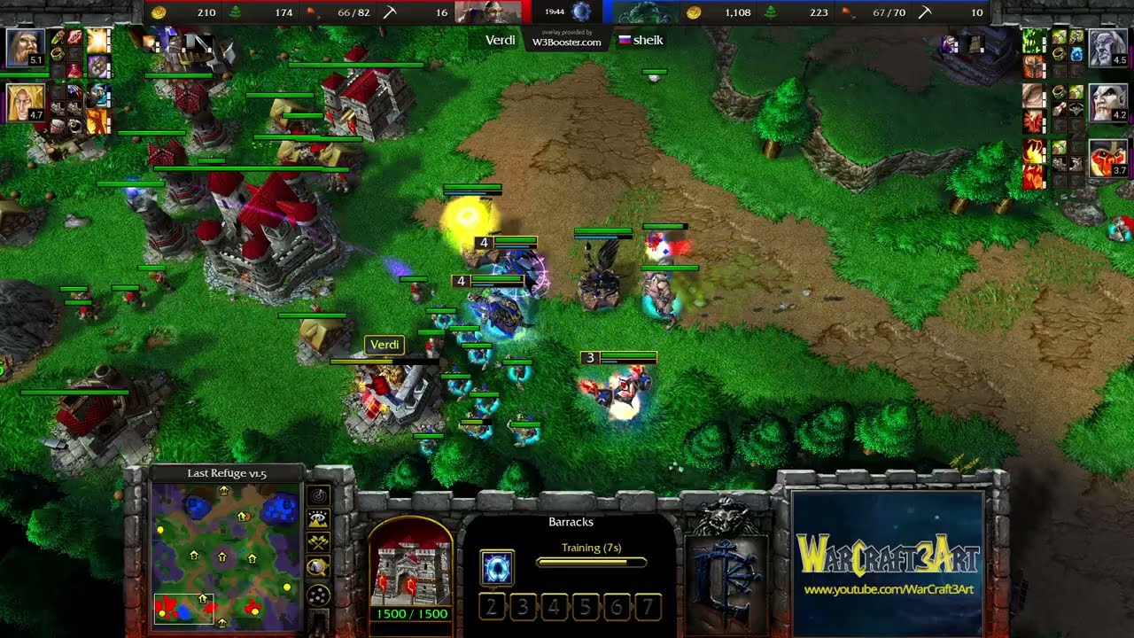Sheik(UD) vs Verdi(HU) - Warcraft 3: Classic - RN8720