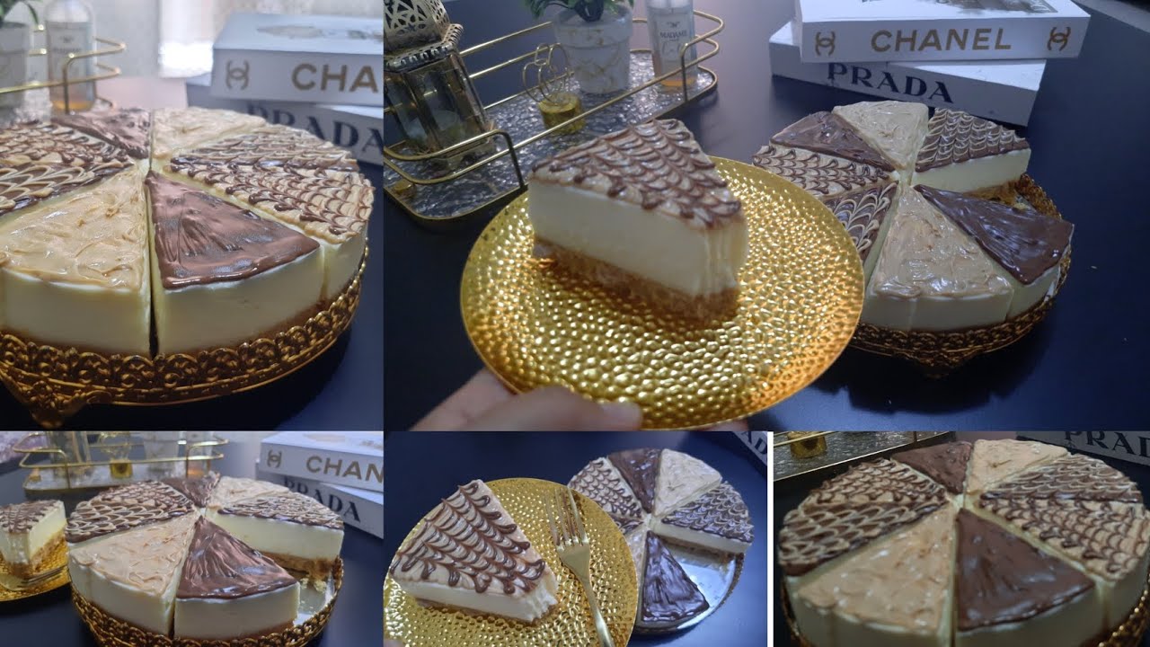 تشيز كيك سهل وسريع ويجي بنين 😋 بذوق الشكولا والبوينو كيما تقدري تغيري الذوق جربيه راح يعجبك 💝🤩
