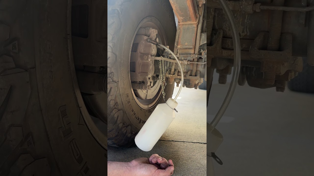 Ford F350 Brake Bleed Made Easy! AGM Brake Pressure Bleeder