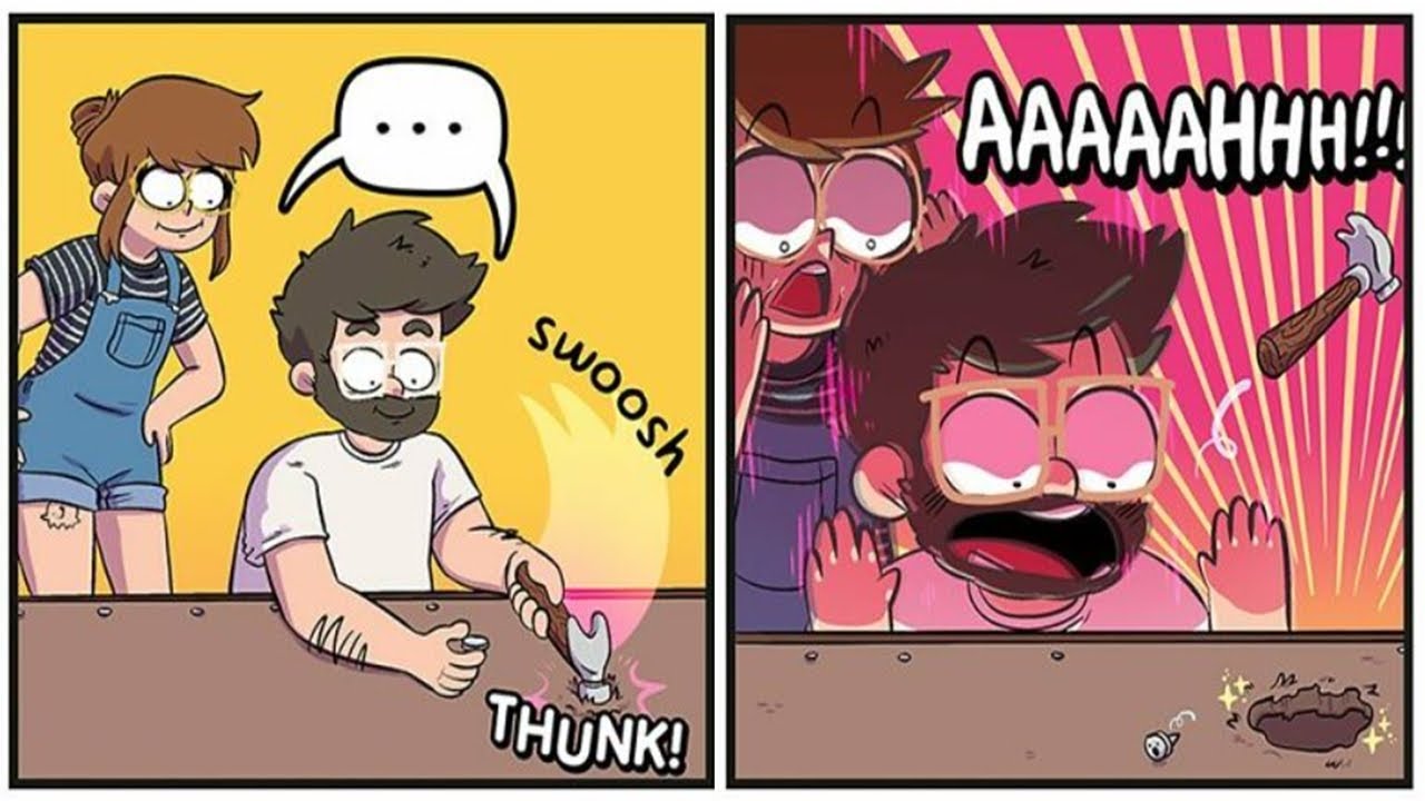 Cute And Funny Relationship Moments This Artist Has Captured In Her Comics