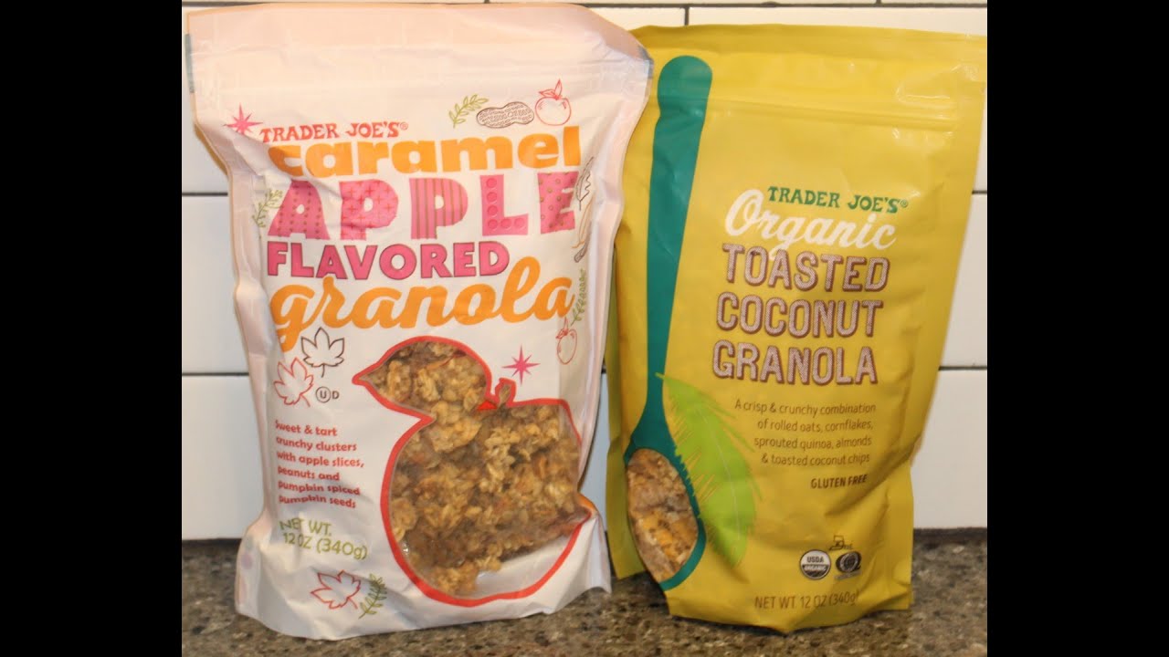 Trader Joe’s Granola: Caramel Apple Flavored and Organic Toasted Coconut Review
