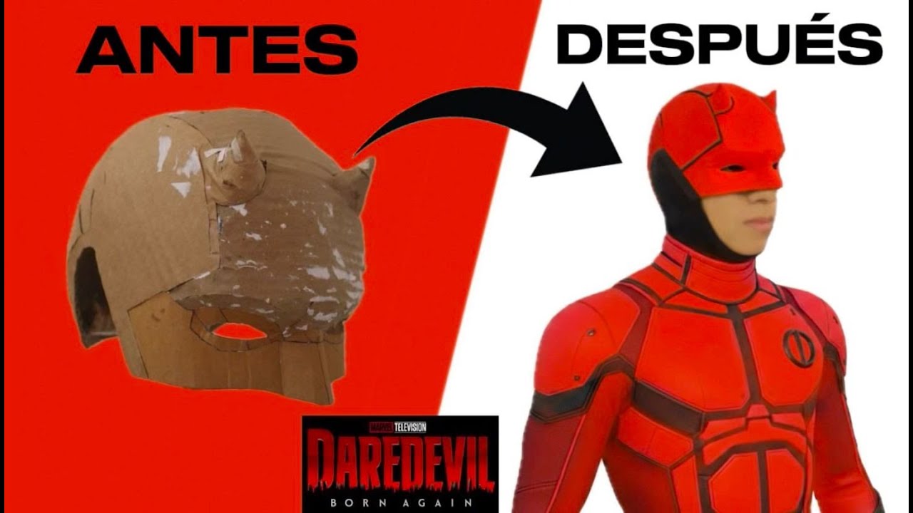 Cómo Hacer la MÁSCARA de DAREDEVIL Born again - DIY - How to Make the DAREDEVIL Born again Mask