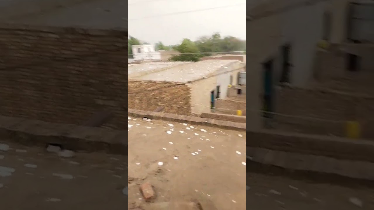 So heavy hail storm 😱#heavyhailstorm #hailstorm #rain #weather #village #peshawar #pakistan
