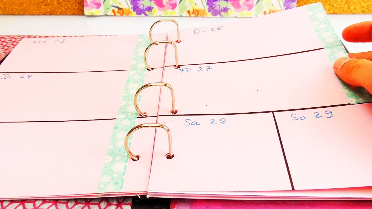 DIY Kalender selber machen (TEIL 4) | Planer gestalten und Seiten einteilen
