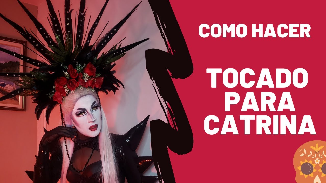 Tutorial Tocado Catrina / suggar skull crown /#diy #catrina #tutorial #LaMasDraga4 #LMD4T #HALLOWEEN