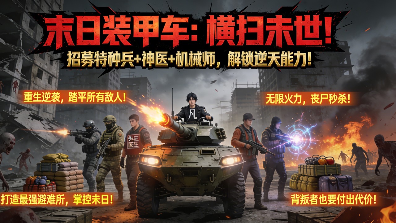 【FULL】🔥重生末世，我的組隊系統超神！ 特種兵+神醫+機械師助我稱霸未日！#末日装甲车 #末日求生 #末世逆袭 #无限火力 #组队系统 #丧尸番 #国漫推荐 #末日生存 #小說#動畫#漫剧#智绘