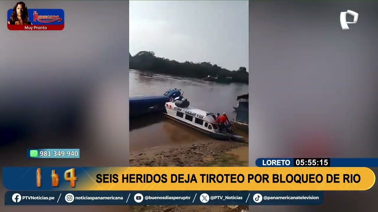 Loreto: informan de seis heridos tras balacera entre pasajeros y nativos que bloquean el río Tigre