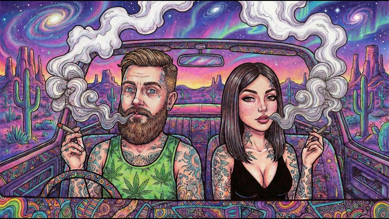 Night Drive Session 🌙 420 Vibe Music  Stoner Mood & Bluesy Rap