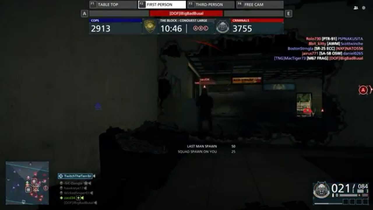 Battlefield Hardline Cheater caught and banned by fairfight