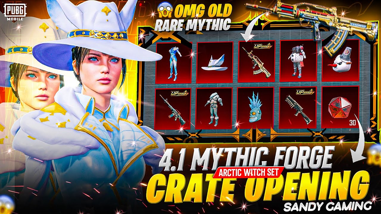 OMG! 4.1 Mythic Forge! Old Rare Arctic Witch Set Crate Opening 🔥 BGMI & PUBG Mobile