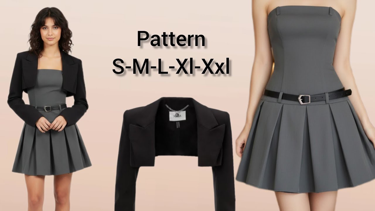 “This Dress Pattern Changes Everything! 🔥 Modern Strapless Dress Tutorial”