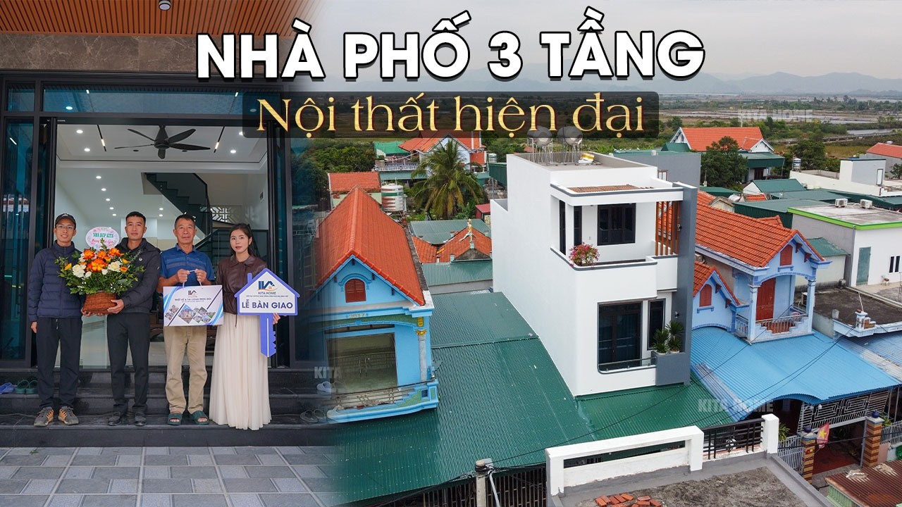 Bàn Giao Nhà Phố 3 tầng Cho Gia Chủ 9X Tại Quảng Ninh | Nội Thất Hiện Đại - Sang Trọng