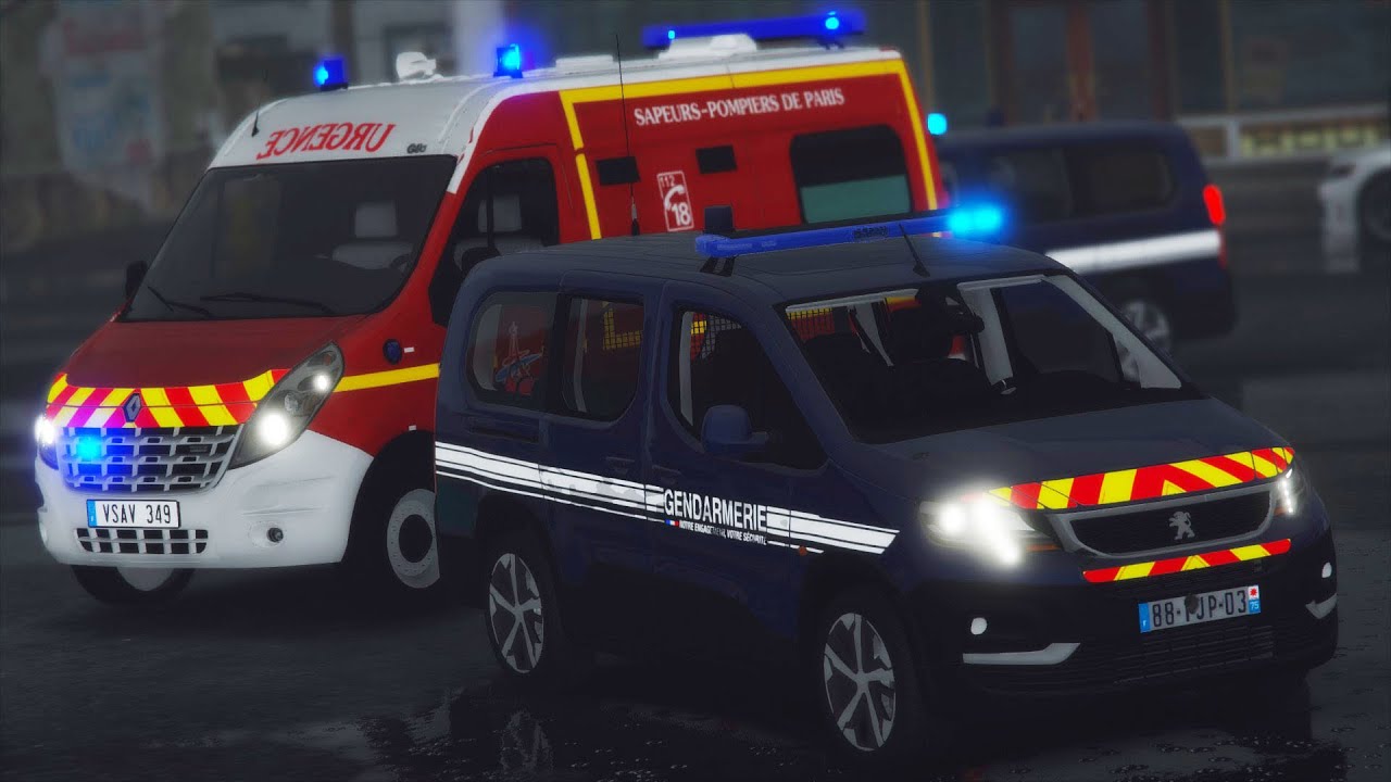 [GTA-LSPDFR0.4] LA GENDARMERIE ET LES POMPIERS SOUS LA PLUIE #438