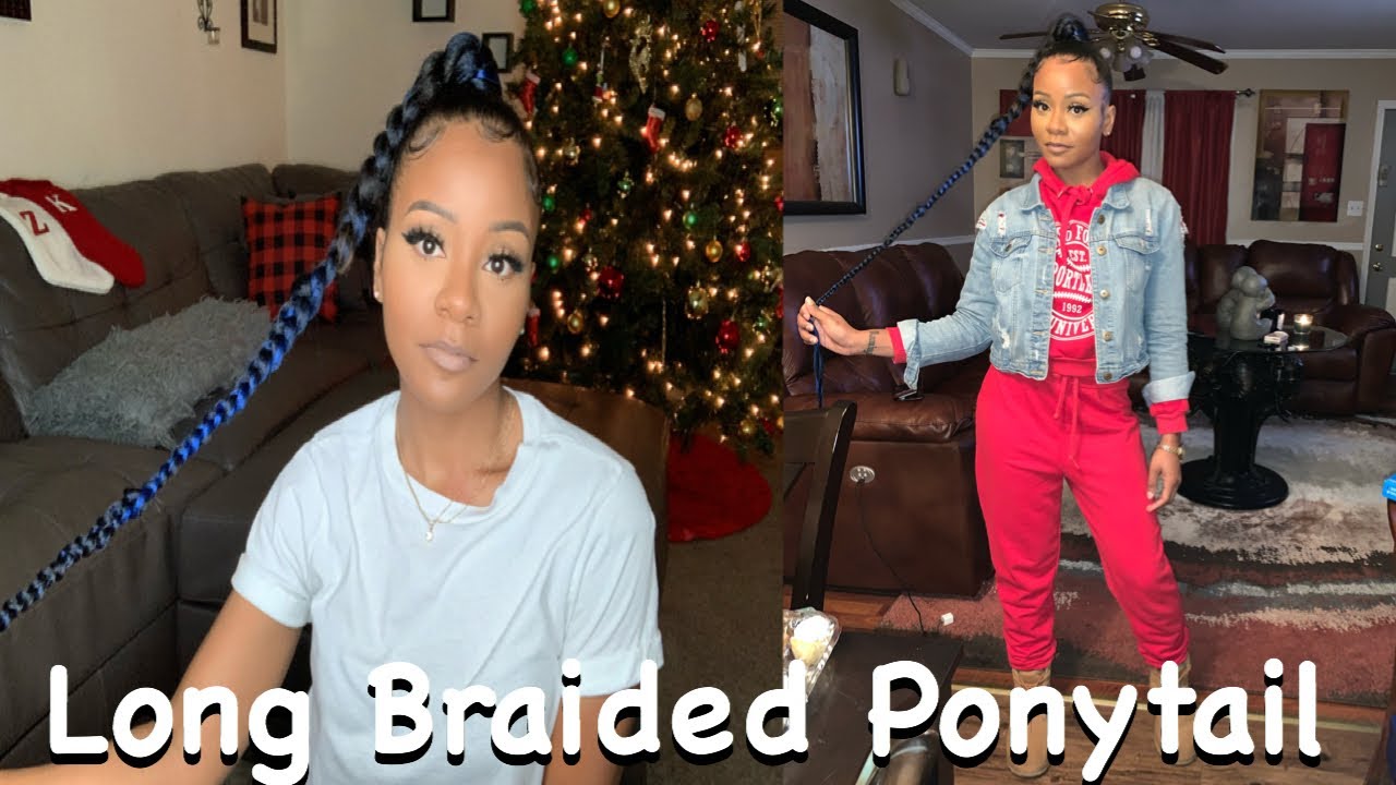 Braided Ponytail | Protective Styles for natural hair | Using Expressions Braiding Hair |