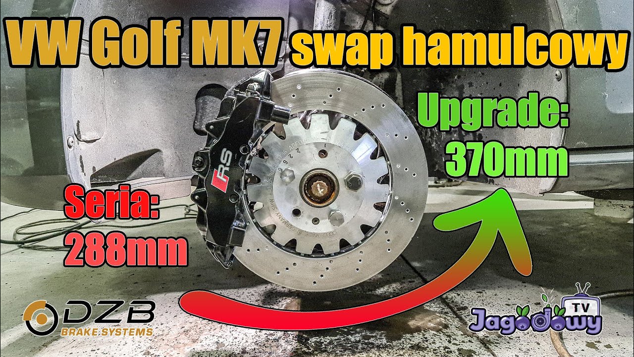 DZB Brake Systems - VW Golf MK7 2.0TDI swap 288mm na 370mm